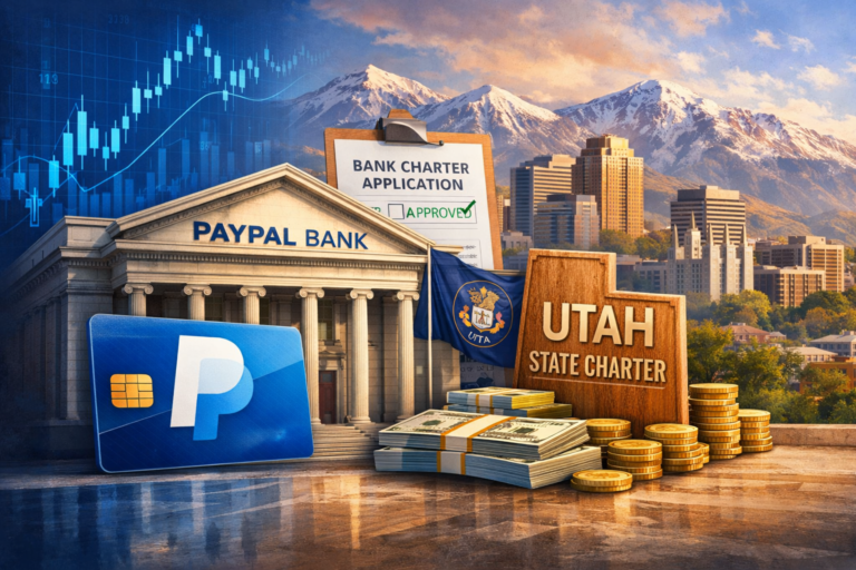 PayPal Applies to Become a U.S. Bank With New Utah Charter