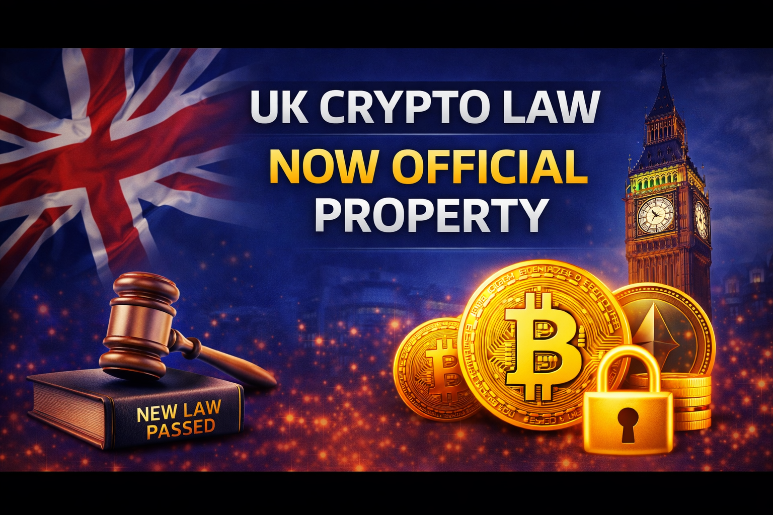 UK passes law officially recognizing crypto as property.