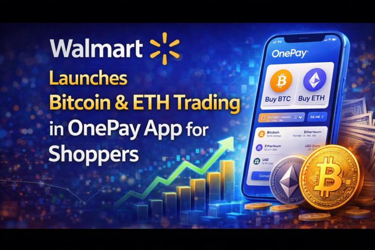 Walmart Launches Bitcoin & ETH Trading in OnePay App for Shoppers