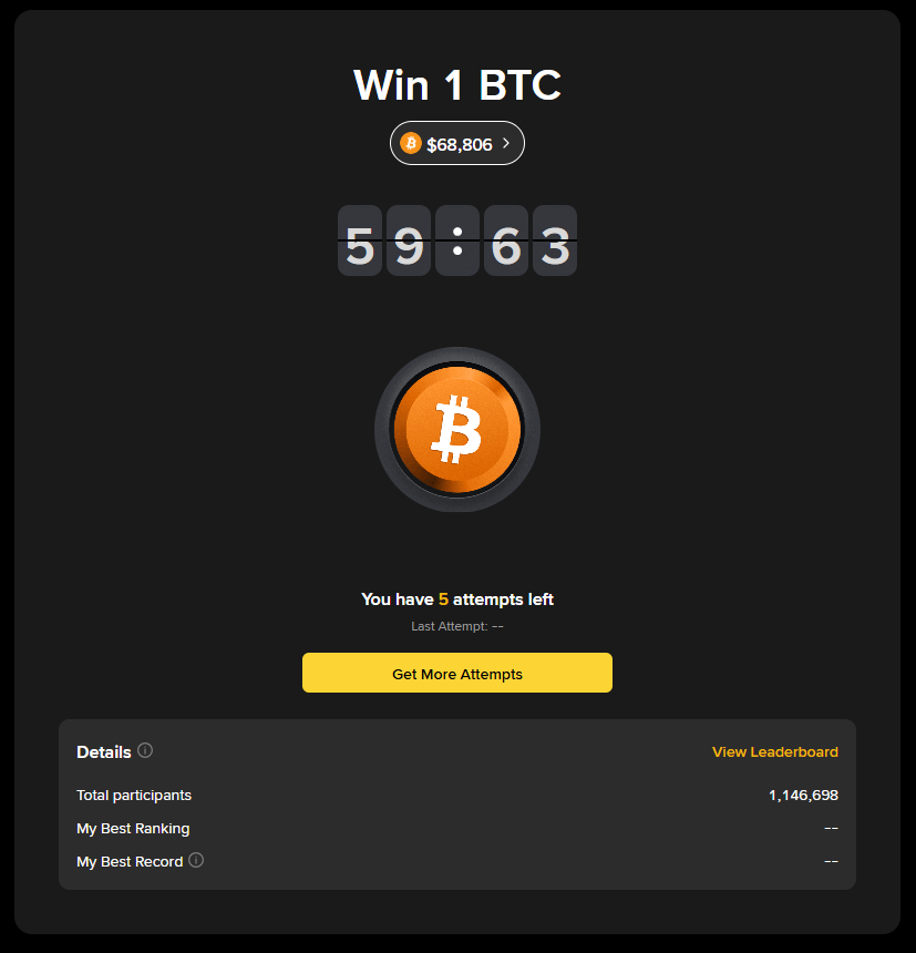 Win 1 BTC
