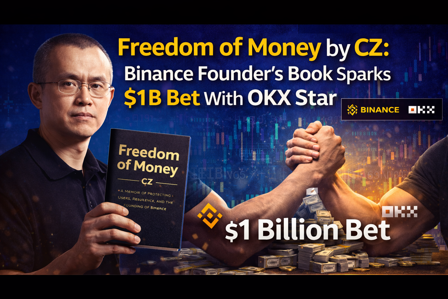 Freedom of Money by CZ: Binance Founder's Book Sparks $1B Bet With OKX Star